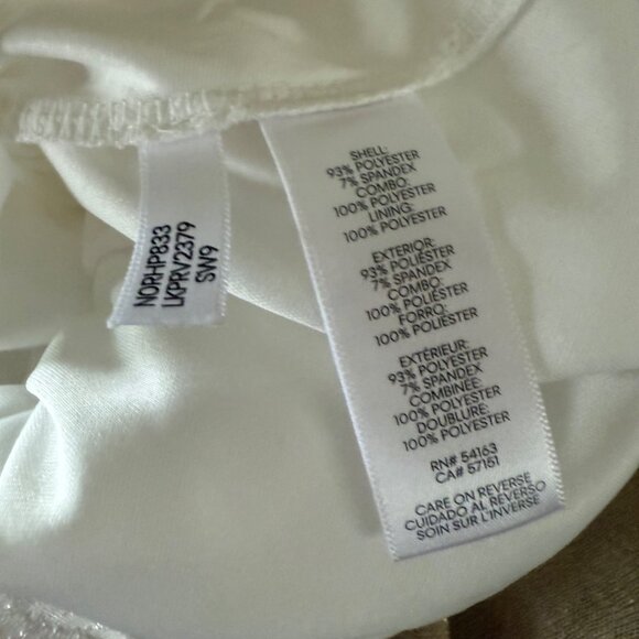 Karl Lagerfeld Paris White Lace Short Sleeve Blouse With Contrast Collar & Tie D - Picture 7 of 8